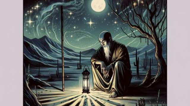 L'Arcano Maggiore dell'Eremita e il segno dell'Acquario. &copy; Immagine creata con Dall-E