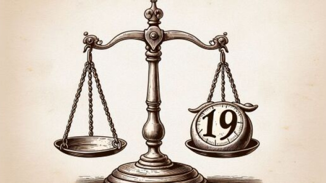 Numero 19 della Smorfia napoletana, 'na resata per la Bilancia. &copy; Immagine creata con Dall-E