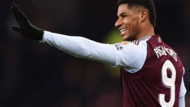 Marcus Rashford con la divisa dell'Aston Villa &copy; Instagram