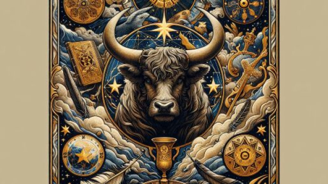 Carta dei tarocchi Mondo per il segno Toro. &copy; Immagine creata con Dall-E
