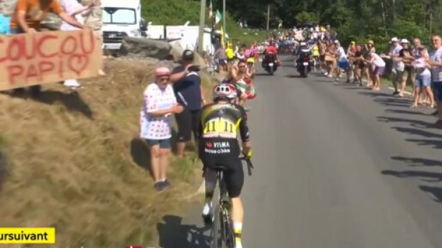 Jonas Vingegaard &ndash; &copy; Screenshot da Eurosport.