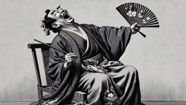 Numero 19 della Smorfia napoletana, risata per il Segno dello Scorpione. &copy; Immagine creata con Dall-E