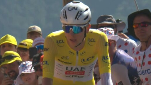 Tadej Pogačar &ndash; &copy; Screenshot Eurosport.