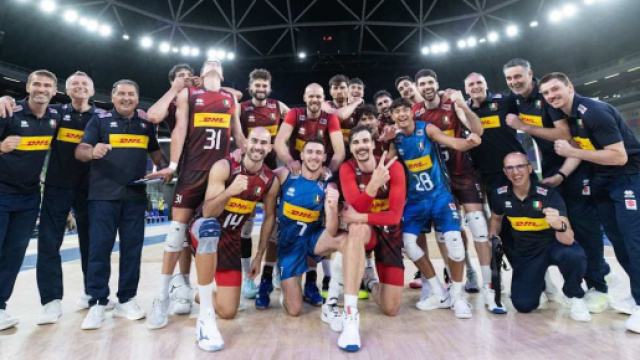 Italia maschile Volley &copy; Pagina Facebook ufficiale della Federazione Italiana Pallavolo
