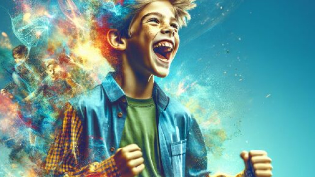 Numero 15 della Smorfia napoletana, il ragazzo. &copy; Immagine creata con Dall-E