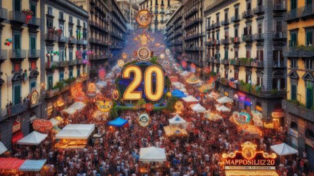 Numero 20 della Smorfia napoletana, 'a festa per i Gemelli. &copy; Immagine creata con Dall-E
