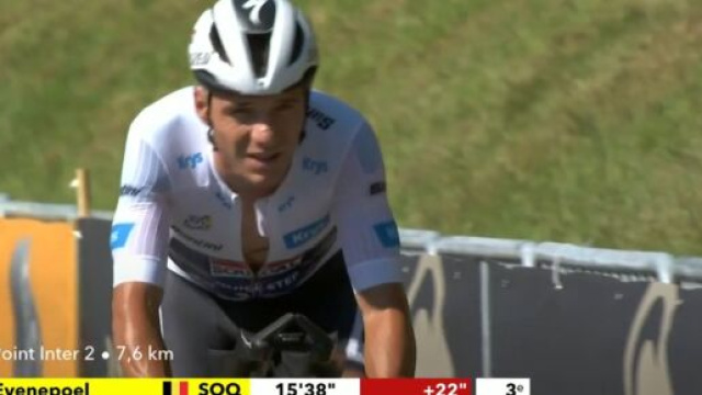 Remco Evenepoel &ndash; &copy; Screenshot Eurosport.