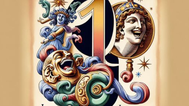 Numero 19 della Smorfia napoletana, 'a resata, per i Gemelli. &copy; Immagine creata con Dall-E