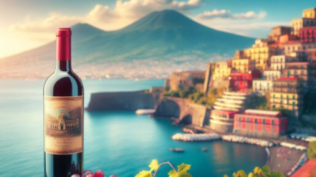 Numero 45 della Smorfia napoletana, il Cancro &egrave; 'o vino bbuono. &copy; Immagine creata con Dall-E