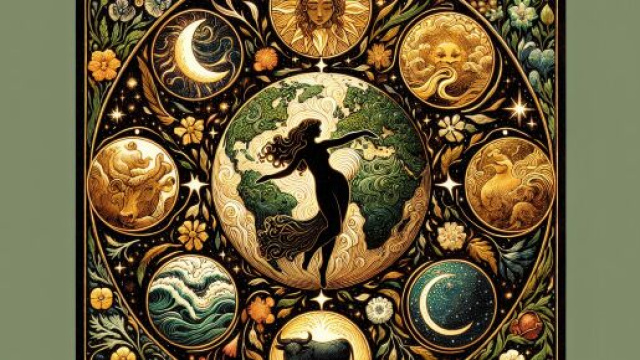 La carta dei tarocchi del Mondo per il Toro nel mese di agosto. &copy; Immagine creata con Dall-E