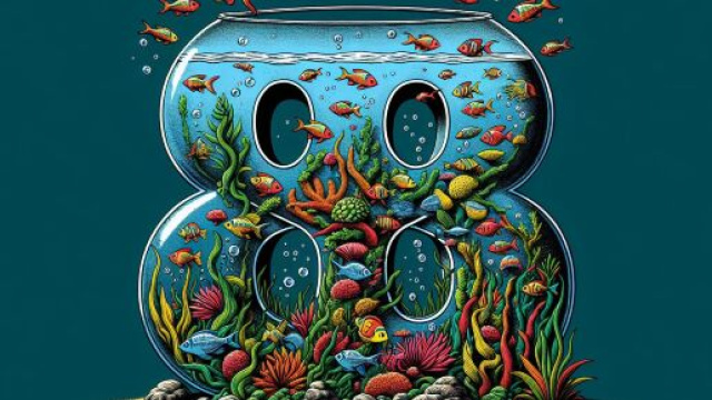 Numero 88 della Smorfia napoletana, 'e casecavalle per l'Acquario. &copy; Immagine creata con Dall-E