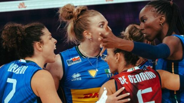 Italia femminile Volley &copy; Pagina Facebook ufficiale della Federazione Italiana Pallavolo