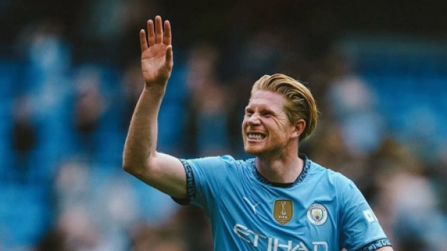 Kevin De Bruyne ancora con la maglia del Manchester City &copy; Instagram
