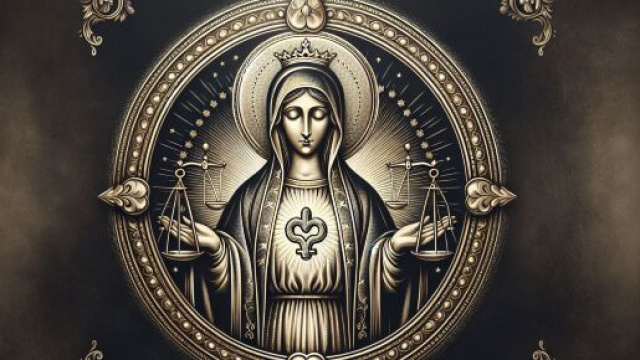 Numero 8 della Smorfia napoletana, 'a Maronna per la Bilancia. &copy; Immagine creata con Dall-E