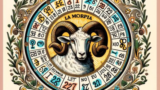 Numero 8 della Smorfia napoletana, 'a Maronna per l'Ariete. &copy; Immagine creata con Dall-E