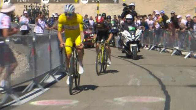 Tadej Pogačar &ndash; &copy; Screenshot Eurosport.