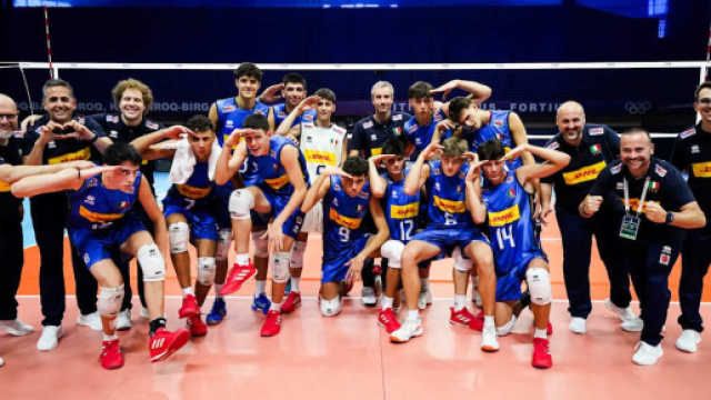 Italia maschile Volley &copy; Pagina Facebook ufficiale della Federazione Italiana Pallavolo