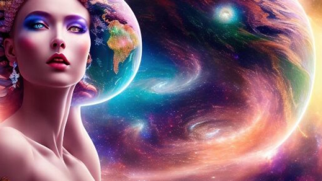 Donna nell'Universo foto da &copy;Pixabay
