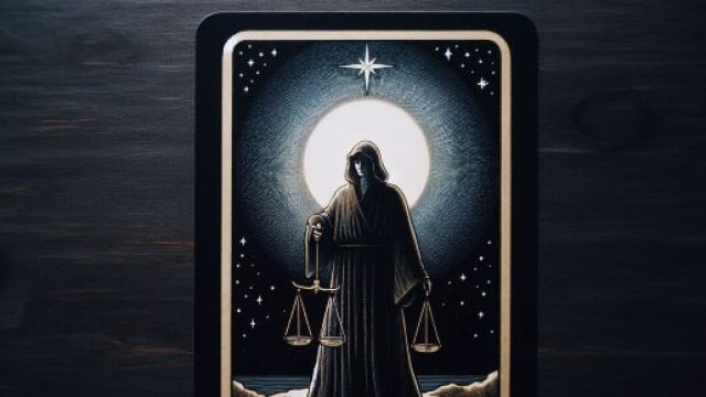 L'Eremita illumina la strada per la Bilancia nella riflessione e nella saggezza solitaria. &copy; Immagine creata con Dall-E