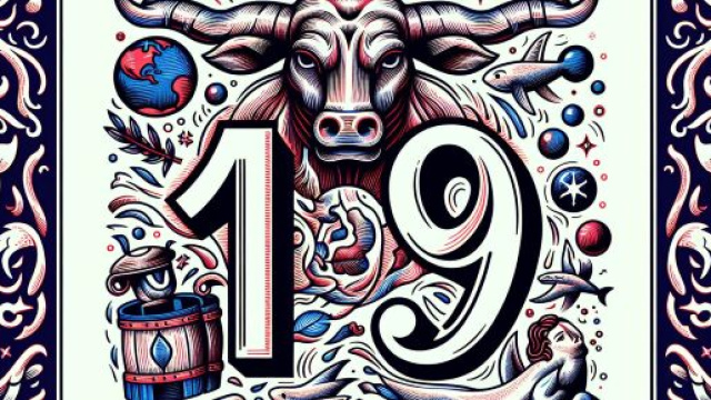 Numero 19 della Smorfia napoletana, 'a resata per il Toro. &copy; Immagine creata con Dall-E