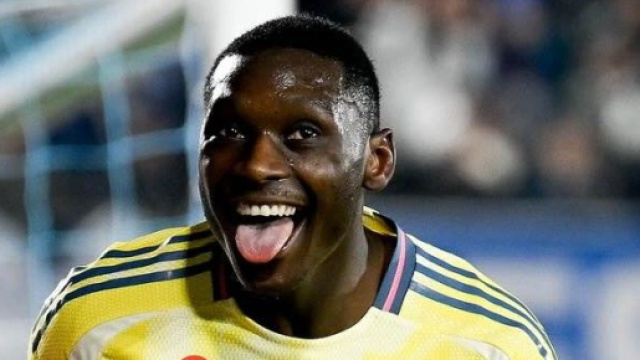 Kolo Muani esulta dopo un gol &copy; Instagram