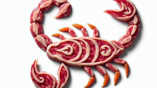 Numero 49 della Smorfia napoletana, 'o piezzo 'e carne per lo Scorpione. &copy; Immagine creata con Dall-E