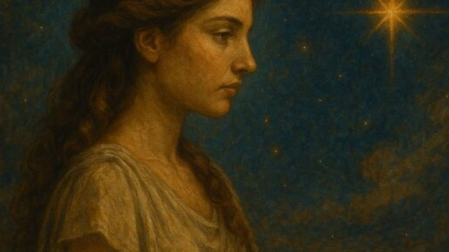 Illustrazione ispirata al segno zodiacale della Vergine. &copy; Immagine creata con Dall-E