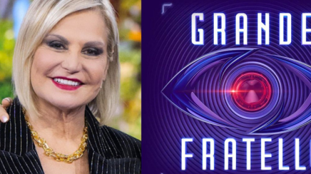 Simona Ventura e il logo del Grande Fratello (screenshot &copy; Canale 5).
