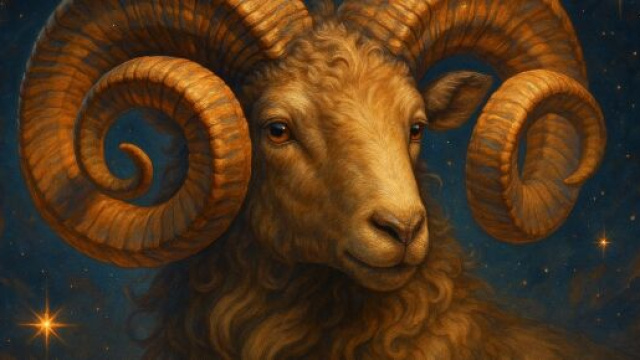 Illustrazione ispirata al segno zodiacale dell'Ariete. &copy; Immagine creata con Dall-E