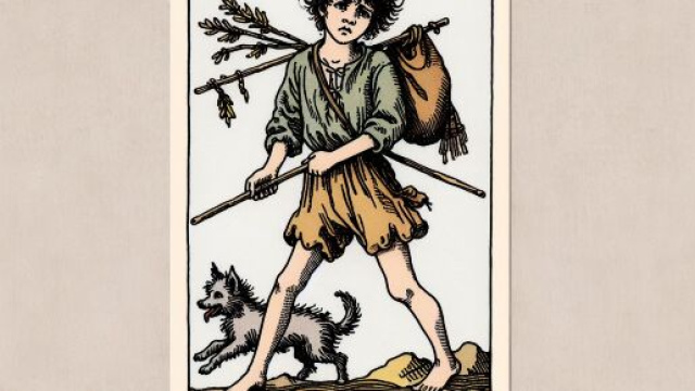 Carta dei tarocchi Il Matto associata al segno dei Gemelli nell'oroscopo di mercoled&igrave;. &copy; Immagine creata con Dall-E