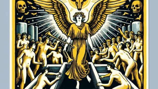 Il Giudizio nei tarocchi e il segno del Toro. &copy; Immagine creata con Dall-E