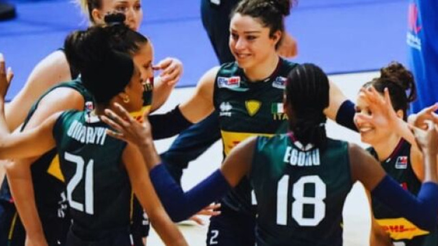 Italia femminile Volley &copy; Pagina Facebook ufficiale della Federazione Italiana Pallavolo
