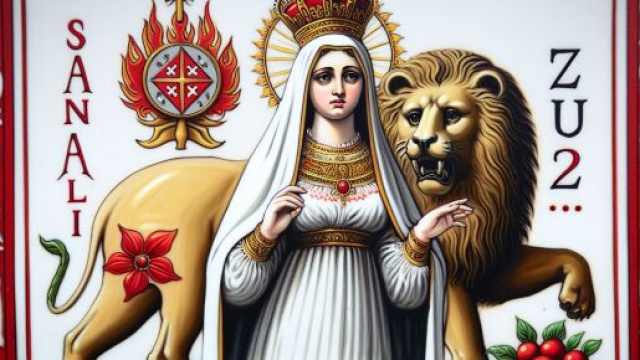 Numero 8 della Smorfia napoletana, 'a Maronna. &copy; Immagine creata con Dall-E