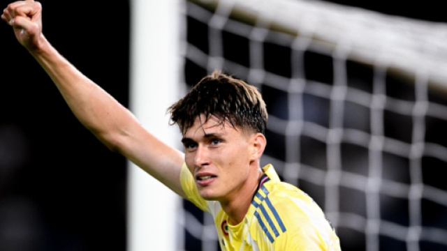 Nicol&ograve; Savona esulta dopo un gol con la Juventus &copy; Instagram