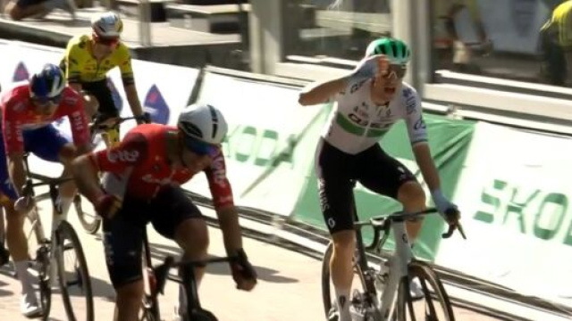 La vittoria di Rory Townsend &ndash; &copy; Screenshot Eurosport.