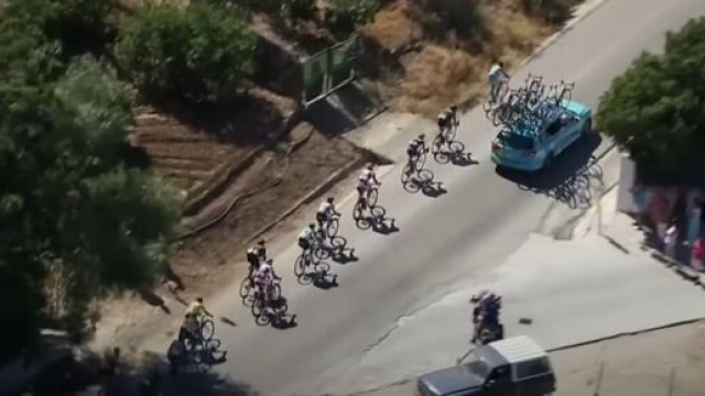 Vincenzo Nibali alla Vuelta 2015 - &copy; Screenshot Eurosport