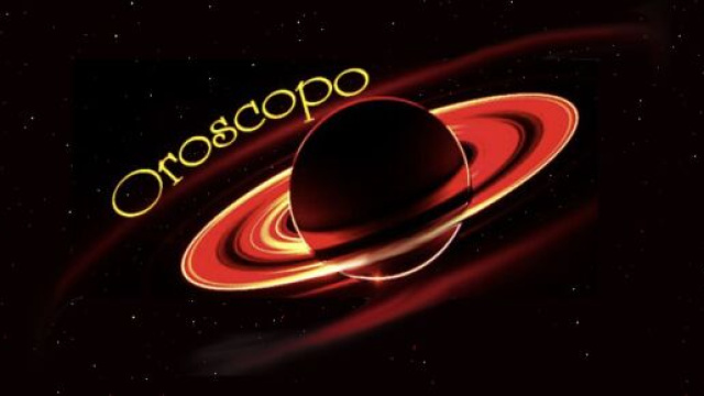 Saturno con anelli e scritta oroscopo - &copy; Roberta Carsoli.