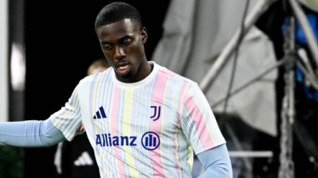Timothy Weah in allenamento &copy; Juventus FC