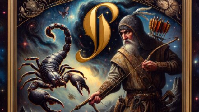 Numero 61 della Smorfia napoletana, 'o cacciatore per lo Scorpione. &copy; Immagine creata con Dall-E