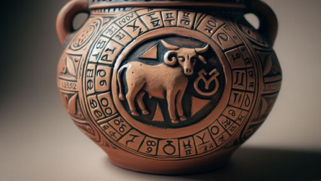 Numero 7 della Smorfia napoletana, 'o vasetto per il Toro. &copy; Immagine creata con Dall-E