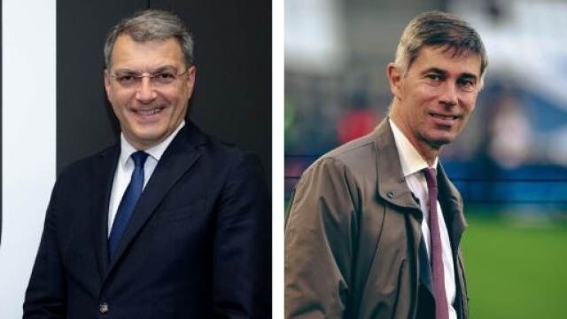 Damien Comolli, dg della Juventus. Foto &copy; Juventus. Frederic Massara, ds della Roma. Foto &copy; Roma
