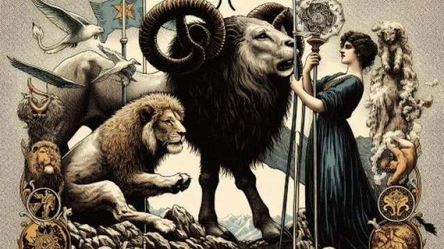 L'arcano maggiore della Forza guida il segno dell'Ariete. &copy; Immagine creata con Dall-E
