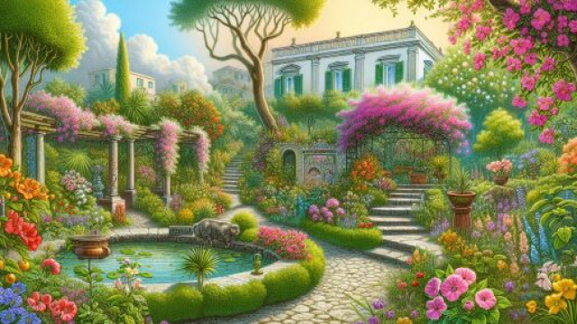 Numero 51 della Smorfia napoletana, 'o ciardino. &copy; Immagine creata con Dall-E