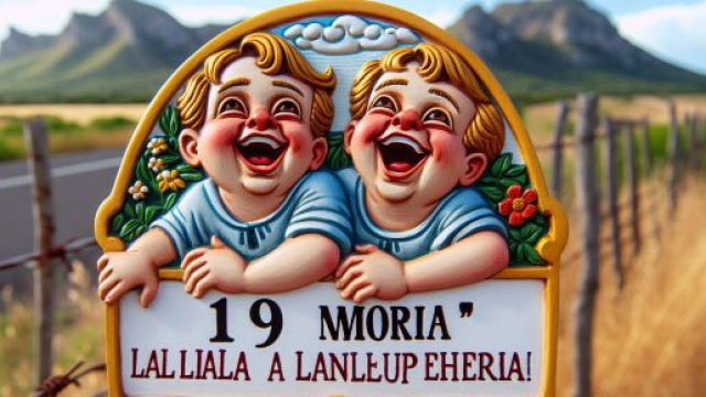 Numero 19 della Smorfia napoletana, 'a resata per i Gemelli. &copy; Immagine creata con Dall-E