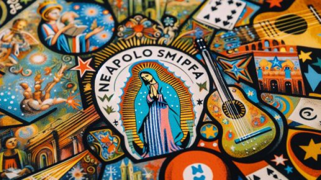 Numero 67 della Smorfia napoletana, 'o purpo into'&acirc; chitarra. &copy; Immagine creata con Dall-E