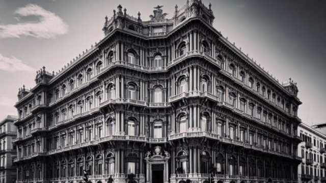 Numero 70 della Smorfia napoletana, il palazzo per il Leone. &copy; Immagine creata con Dall-E