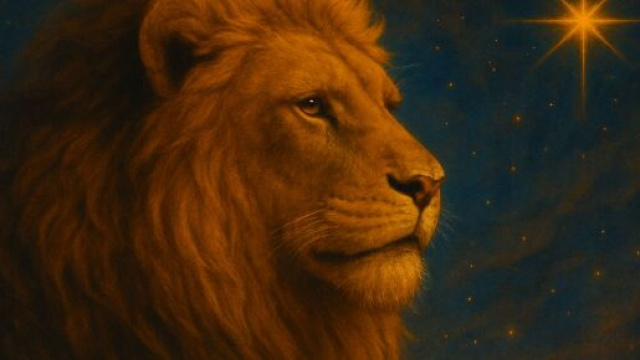 Illustrazione ispirata al segno zodiacale del Leone. &copy; Immagine creata con Dall-E