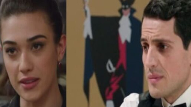 In foto Rosa e Salvatore ne Il Paradiso delle Signore &copy; Rai.