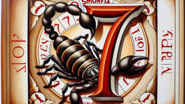 Numero 17 della Smorfia napoletana, 'a disgrazzia, per il segno dello Scorpione. &copy; Immagine creata con Dall-E