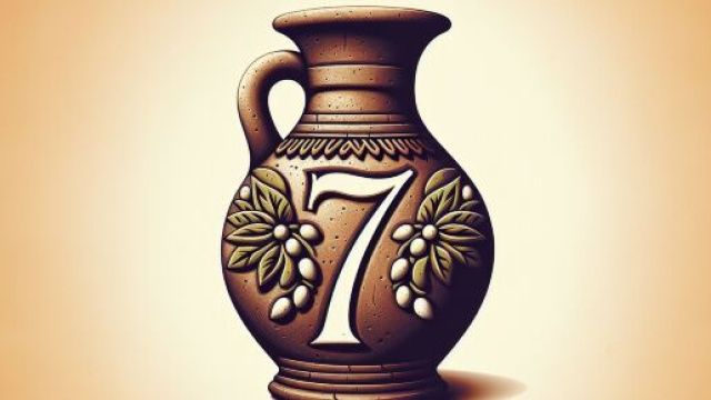 Numero 7 della Smorfia napoletana, 'o vaso di creta per il Cancro. &copy; Immagine creata con Dall-E